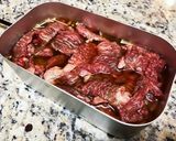 メスティンで焼肉のタレ炊き込みご飯作り方3写真