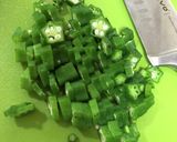 オクラとコンニャクのお通し風★居酒屋飯作り方4写真