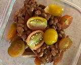 納豆とトマト焼き（パン耳使用）作り方2写真