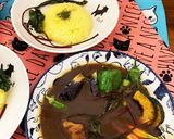 ビーツと牛スネ肉と野菜素揚げスープカレー作り方17写真