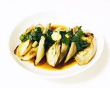 焼き白ナスのネギソースかけ作り方3写真