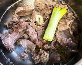 牛すじ肉でとろとろ牛丼(圧力鍋使用)作り方5写真