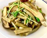山クラゲの山椒シャキ炒め☆茄子豆苗入り作り方2写真