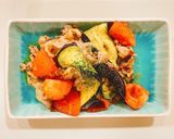 夏野菜と豚こまのアーリオオーリオ風作り方9写真