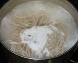 サクサク、ラード揚玉冷つけ蕎麦作り方4写真