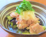 レンチン!鶏もも肉と茄子のおろし白だし作り方4写真