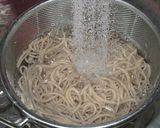サクサク、ラード揚玉冷つけ蕎麦作り方5写真
