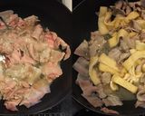 豚バラ肉と舞茸の大葉味噌煮作り方3写真