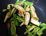 焼なすピ−マンのポン酢浸し☆茗荷と大葉で作り方1写真