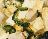 あっさりだし風味の鶏肉ゴーヤーチャンプル作り方3写真