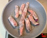 ひもなすの甘辛肉巻き作り方4写真
