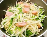 みりんで甘辛⭐️ニラもやし焼きそば作り方4写真