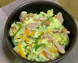 ソーセージとたっぷり野菜の他人丼作り方5写真