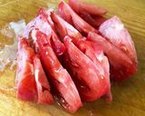簡単ヘルシー☆夏野菜の牛すじ煮込み作り方8写真