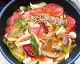 簡単ヘルシー☆夏野菜の牛すじ煮込み作り方11写真