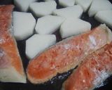 鮭と長芋のカレー粉照り焼き♪作り方3写真