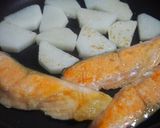 鮭と長芋のカレー粉照り焼き♪作り方4写真