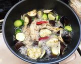 簡単ヘルシー☆豆腐と夏野菜の梅味噌煮作り方7写真