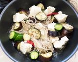 簡単ヘルシー☆豆腐と夏野菜の梅味噌煮作り方8写真