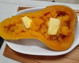 シンプル　ピーナッツかぼちゃバター焼き作り方3写真