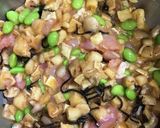 鶏肉と枝豆と油揚げの塩昆布チヂミ風作り方1写真