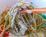 薬膳朝食スピルリナ鹹豆漿リナブルー蜂梨湯作り方10写真