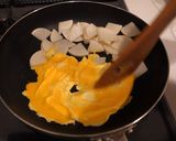 大根とたまごの大皿炒め作り方6写真