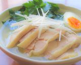 鶏もも肉と三つ葉の冷やしレモン塩ラーメン作り方8写真