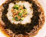 あおさ納豆オクラの腸活冷やしおろし蕎麦作り方5写真