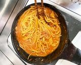 パスタを折っていれるver.さばトマト作り方9写真