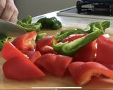 簡単♪豚こまと夏野菜の黒酢あん作り方2写真