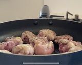 簡単♪豚こまと夏野菜の黒酢あん作り方4写真