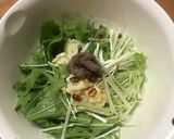 レンジで2分!水菜のアンチョビ和え作り方1写真