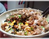 納豆＋目玉焼き☆丼☆作り方5写真
