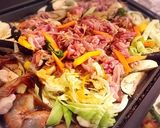 ホットプレートで豚肉のピリ辛蒸し作り方3写真