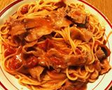 ナスと豚肉のトマトクリームパスタ作り方6写真