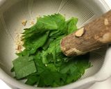 大葉のジェノベーゼソース180kcal作り方2写真