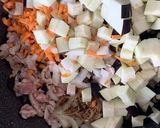 オクラと豚バラ肉と家にある野菜カレー作り方4写真