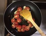 超簡単☆完熟トマトの温玉ペペロンチーノ♫作り方7写真