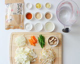 お鍋ひとつで簡単 野菜たっぷり汁ビーフン作り方2写真
