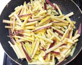 【おつまみ】さつまいもの焦がしきんぴら風作り方1写真