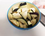 茄子のピリ辛肉味噌丼作り方1写真