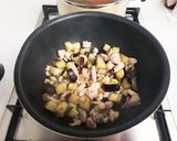 茄子のピリ辛肉味噌丼作り方4写真