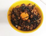 茄子のピリ辛肉味噌丼作り方6写真