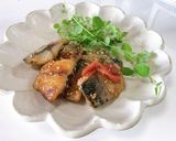 塩サバの竜田揚げ　梅と酢とごまのタレ作り方4写真