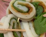 ちくわ　大葉と梅肉巻き作り方5写真