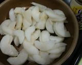 梨の昆布ポン酢煮作り方1写真
