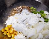 納豆の3色ふんわりかき揚げ作り方2写真