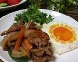 かわいい目玉焼き♡コーンでおひさま★作り方3写真