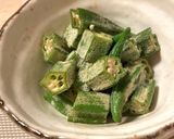 オクラのわさび醤油マヨ和え*+作り方3写真